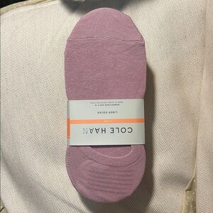 COLE HAAN Women's 8 pairs  Liner Socks,pink  stretch non-slip heel grip